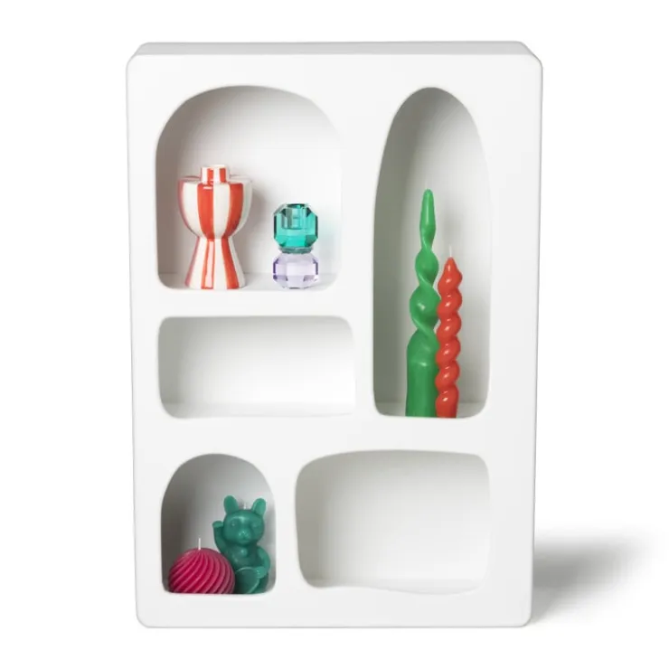 Xenos 5 vakkenkast Zaha organic - MDF - 65x45x15 cm- Vakkenkasten|Wandkasten
