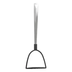 Xenos Aardappelstamper London - zilverkleurig - 34 cm- Keukengerei