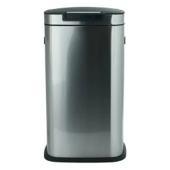 Xenos Afvalemmer push - zilver - 38 liter- Prullenbakken