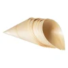 Xenos Amuse puntzakjes - hout - 20 stuks- Wegwerpservies