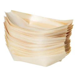 Xenos Amuse schaaltjes - hout - 20 stuks- Wegwerpservies