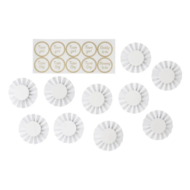 Xenos Babyshower badges - set van 10- Babyshower