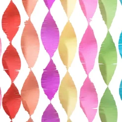 Xenos Backdrop crêpe papier - multikleur - 15x200 cm- Backdrop|Kinderfeestjes