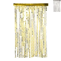 Xenos Backdrop slinger met sterren - 200x120 cm - diverse varianten- Backdrop|Slingers