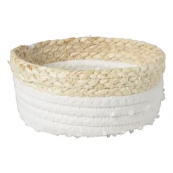 Xenos Badkamer mandjes jute - set van 3- Badkamer Accessoires|Kerstcadeaus