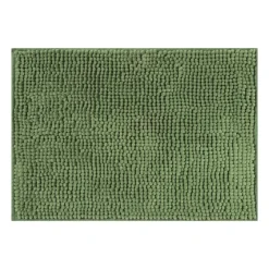 Xenos Badmat chenille - groen - 40x60 cm- Badmatten