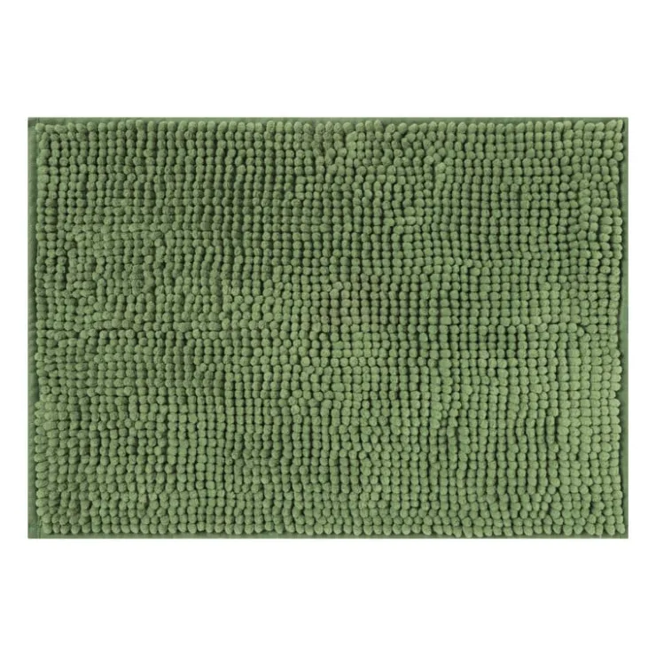 Xenos Badmat chenille - groen - 40x60 cm- Badmatten
