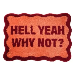 Xenos Badmat hell yeah why not - roze - 50x70 cm- Badmatten