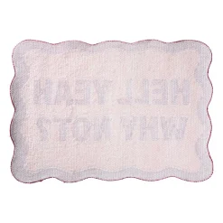 Xenos Badmat hell yeah why not - roze - 50x70 cm- Badmatten
