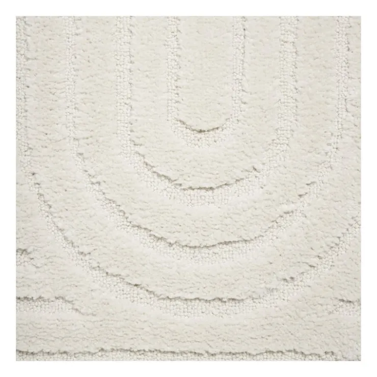 Xenos Badmat Lijnen - wit - 50x70 cm- Badmatten