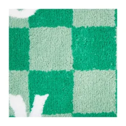 Xenos Badmat Take it Easy - groen/wit - 50x70 cm- Badmatten
