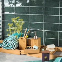 Xenos Badrek bamboe - 70x23 cm- Doucherekjes|Badkamer Accessoires