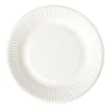 Xenos Bagasse bord - wit - ø18.5x2 cm- Wegwerpservies