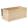Xenos Bakje voor wandrek - naturel - 8x20x10 cm- Wandrekken
