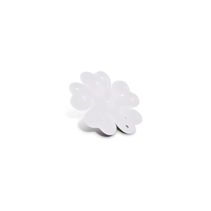 Xenos Ballon clip bloemvorm - set van 10 - ø8x1 cm- Ballonnen