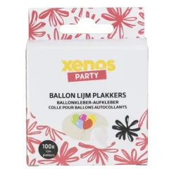 Xenos Ballon lijm plakkers - set van 100- Ballonnen