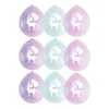 Xenos Ballon unicorn - 9 stuks- Ballonnen|Kinderfeestjes