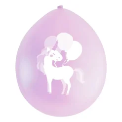 Xenos Ballon unicorn - 9 stuks- Ballonnen|Kinderfeestjes