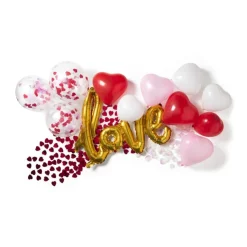 Xenos Ballonnen hartvorm - rood/roze - 6 stuks- Ballonnen|Bruiloft