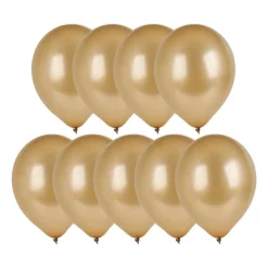 Xenos Ballonnen metallic - goud - set van 9- Ballonnen|Bruiloft