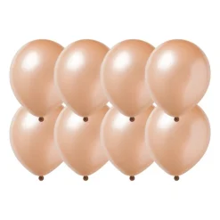 Xenos Ballonnen metallic - rose goud - set van 8- Ballonnen