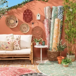 Xenos Bamboe bank Padang - 3-zits - 80x180x70 cm- Bankjes