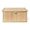 Xenos Bamboe mand met deksel - 11x24x18 cm- Manden|Manden