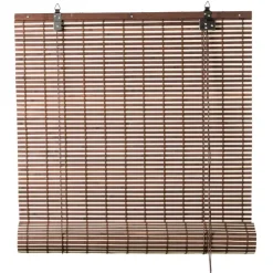 Xenos Bamboe rolgordijn - bruin - 60x180 cm- Rolgordijnen