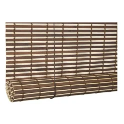 Xenos Bamboe rolgordijn - bruin - 60x180 cm- Rolgordijnen