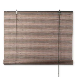 Xenos Bamboe rolgordijn - donkerbruin - 120x180 cm- Rolgordijnen