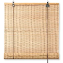 Xenos Bamboe rolgordijn - naturel - 60x180 cm- Rolgordijnen