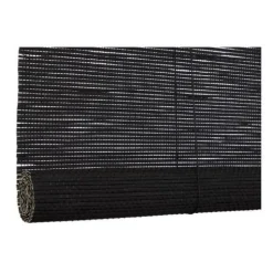Xenos Bamboe rolgordijn - zwart - 90x180 cm- Rolgordijnen