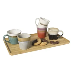 Xenos Bamboe tray groot - bruin - 1.8x44x25.5 cm- Dienbladen