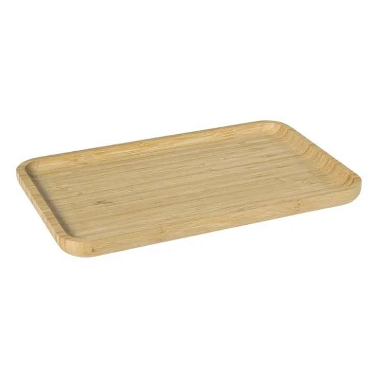 Xenos Bamboe tray klein - bruin - 1.8x28x18 cm- Dienbladen