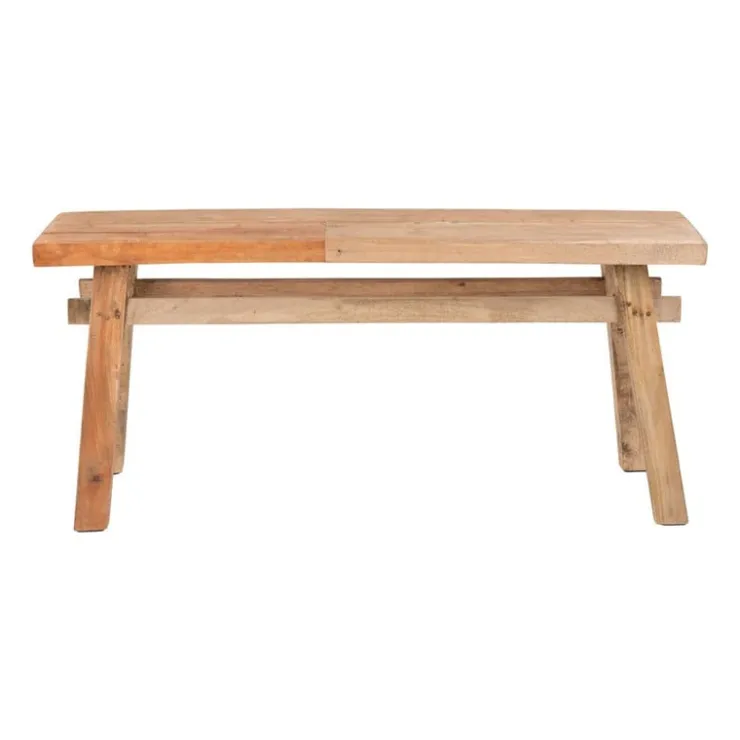 Xenos Bankje recycle Ubud - hout - 116 cm- Bankjes