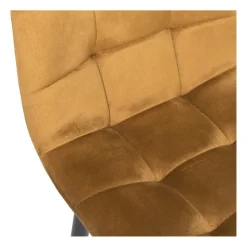 Xenos Barkruk velvet - oker - 100x50x41.5 cm- Barkrukken