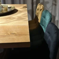 Xenos Barkruk velvet - oker - 100x50x41.5 cm- Barkrukken