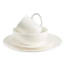 Xenos Basic dinerbord rond - wit - Ø26.5 cm- Borden