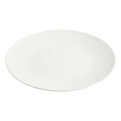 Xenos Basic ontbijtbord rond - wit - Ø19 cm- Borden