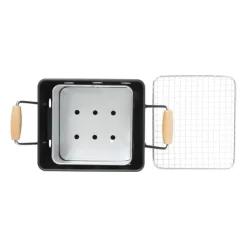 Xenos Bbq kubus - mini barbecue - 27.5x17x15.5 cm- Barbecue