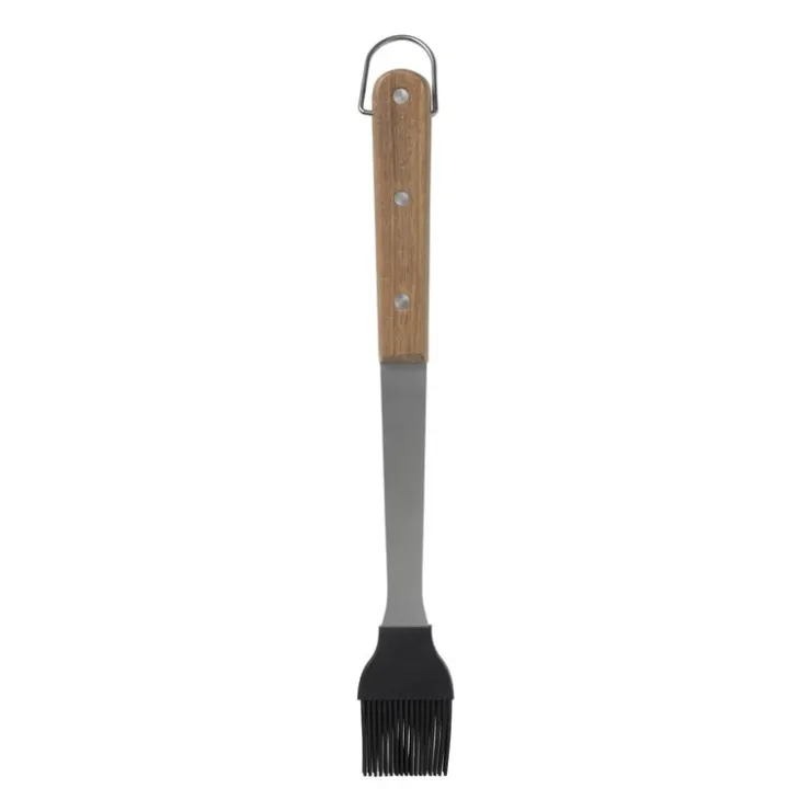 Xenos BBQ kwast - RVS, hout en siliconen - 31.5 cm- Barbecue