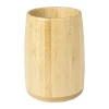 Xenos Beker bamboe - naturel - ø8x11 cm- Badkamer Accessoires