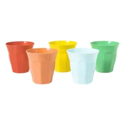 Xenos Beker facet - groen - 250 ml- Buitenservies|Kinderservies