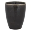 Xenos Beker Toscane - zwart - 315 ml- Mokken