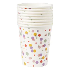 Xenos Bekers stipjes - papier - set van 8- Wegwerpservies|Kinderfeestjes