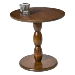 Xenos Bijzettafel Anna - bruin - ø40x40 cm- Bijzettafels