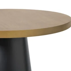 Xenos Bijzettafel Chico - bruin/zwart - ø39.5x48.5 cm- Bijzettafels