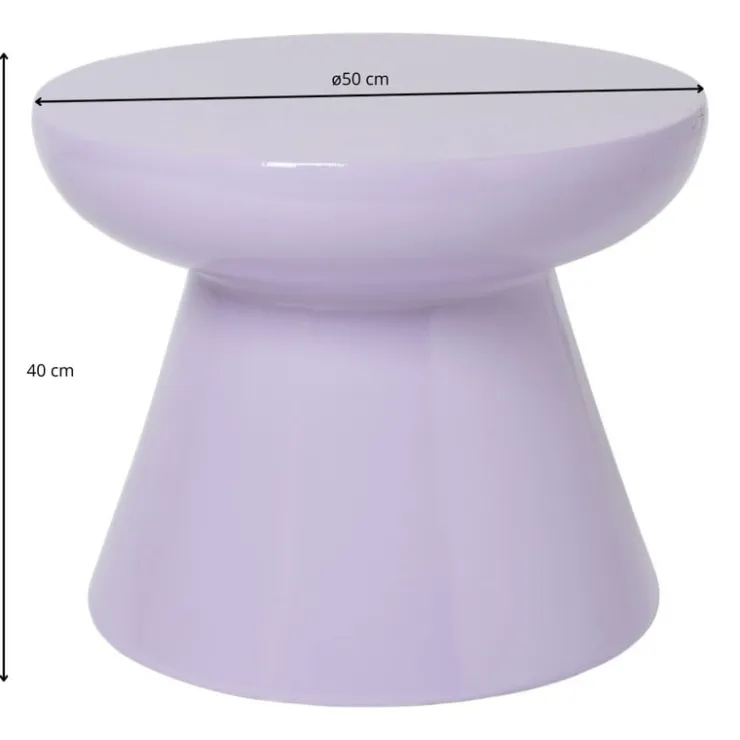 Xenos Bijzettafel conisch - lila - ø50x40- Bijzettafels