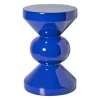 Xenos Bijzettafel diabolo - blauw - ø33x50 cm- Bijzettafels
