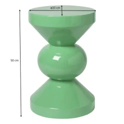 Xenos Bijzettafel diabolo - groen - ø33x50 cm- Bijzettafels